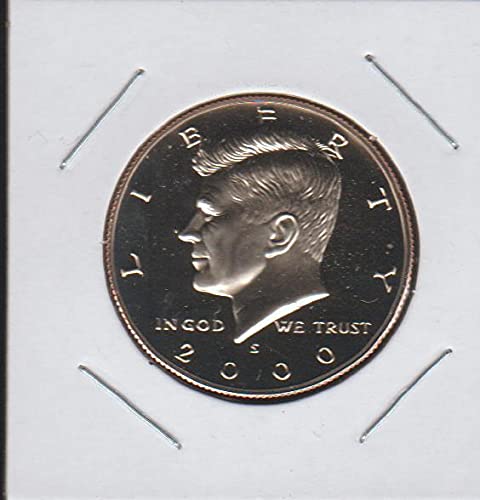 2000 S Кенеди (от 1964 до момента) Полдоллара Превъзходно доказателство скъпоценен камък DCAM Монетен двор на САЩ