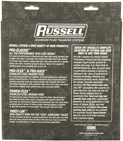 Russell 632090 ProFlex -Маркуч с оплеткой от неръждаема стомана 6AN - 20 Метра