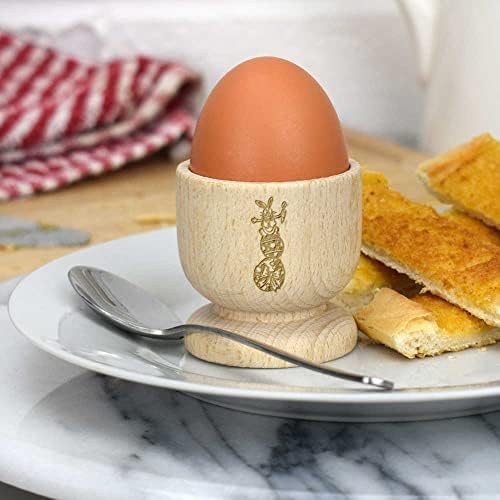 Дървена чаша за яйца Azeeda Великденски заек на яйцата (EC00023096)
